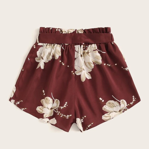 Floral tie shorts - Picture 2 of 2
